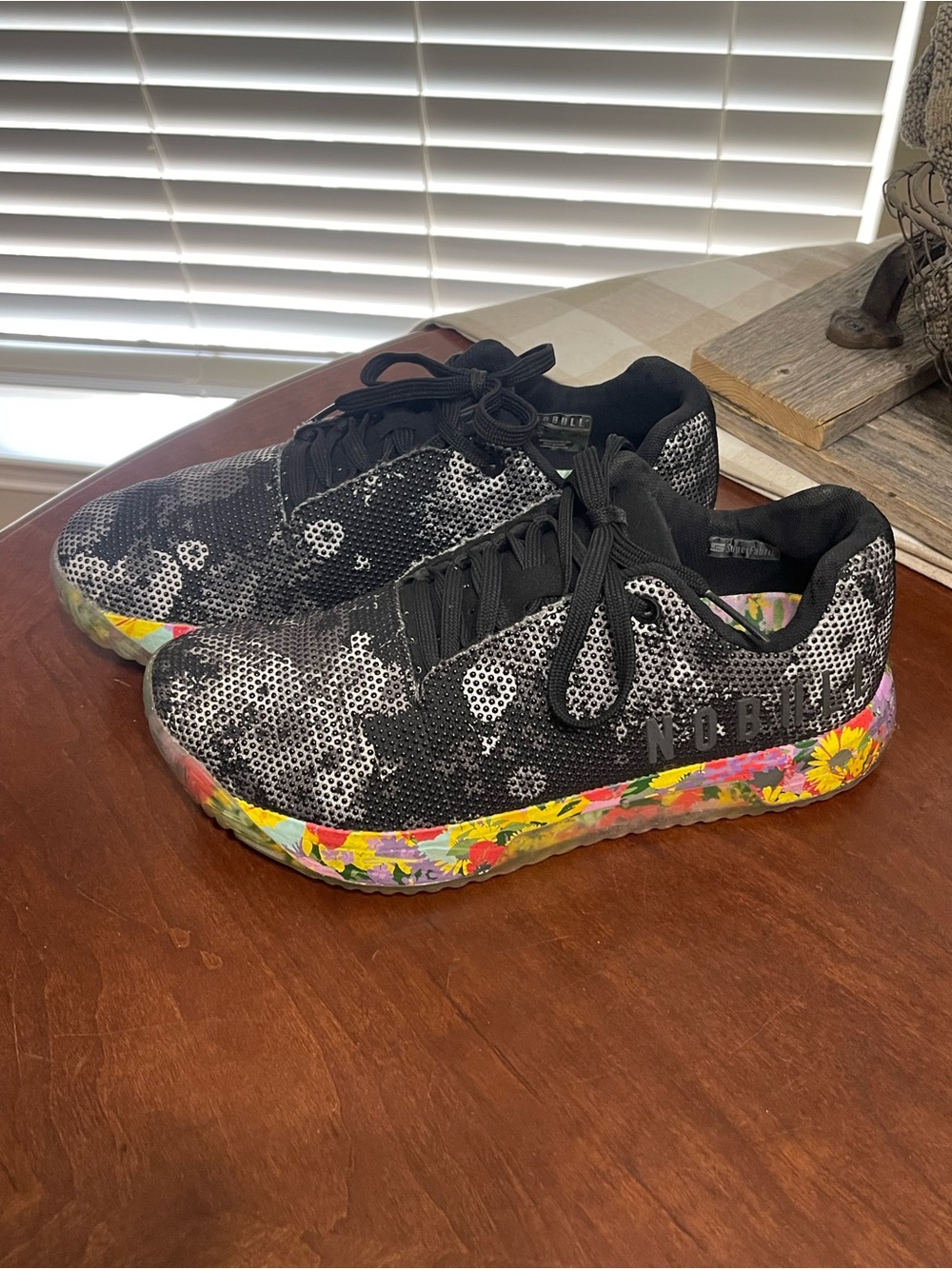 Nobull SF Trainer+ Low Graphic Floral Black/Multi-Color Training Shoes
